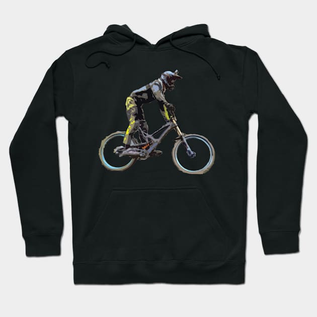 MTB downhill Hoodie by rickylabellevie